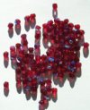 100 4mm Faceted Garnet AB Firepolish Beads